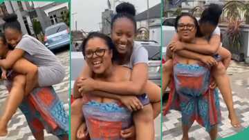 Nigerian lady and her jovial mother-in-law engages each other in play, video melts hearts