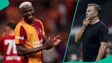 Galatasaray coach reacts as Victor Osimhen scores in pre-season draw vs Rennes