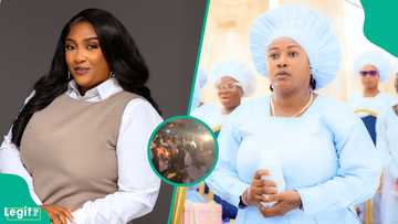 Emotions run high as Nollywood stars bid farewell to late actress Tope Osoba at candlelight service