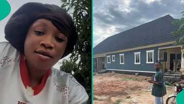 Lady shares how long it took her man to build bungalow, people react