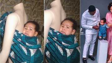 Ku Ga Abun da Mijina Ya Yiwa Diyata: Uwa Ta Dau Zafi Bayan Ganin Diyarta a Goye a Bayan Butun-butumi