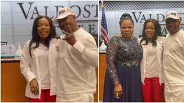 MC Oluomo's daughter Falilat bags first degree in America, father congratulates her, shares graduation photos