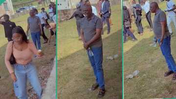 "The man is calm": Nigerian students prank lecturer, run from class when he brought test for them