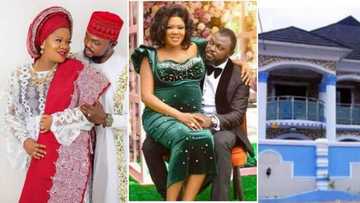 Fans excited as unconfirmed report of Toyin Abraham welcoming baby boy, dedicating house goes viral