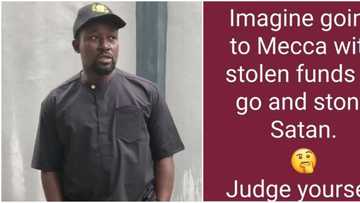 Imagine going to Mecca with stolen funds to stone Satan, actor Sunny Alli blasts thieves, fans react