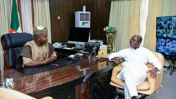 Oshiomhole visits Kogi state, meets with Yahaya Bello