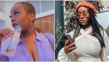Davido's Chioma unlocks another level of beauty on low-cut as she debuts new look