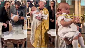 "Celebrate yourself": Little baby claps for himself after his baptism, congregation reacts in viral video