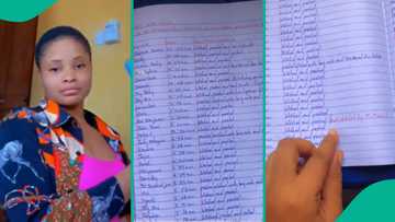 After birthday celebration, lady compiles names of people who posted her photos on social media