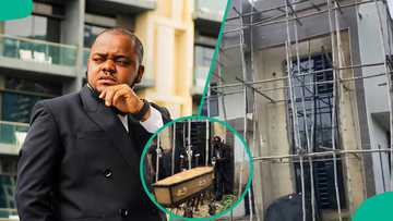 Odira Nwobu: Video of actor’s uncompleted building trends, elicits talks, “After all the struggles”