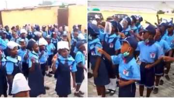 Baba Ijesha abuse saga: Primary school kids sing new poem against sexual abuse in viral video, Nigerians react