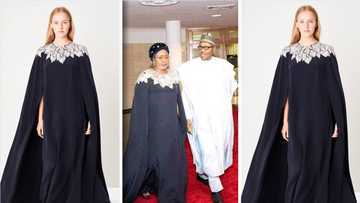 Kudi na inda suke: Aisha Buhari ta je taro sanye da rigar miliyan 1.6