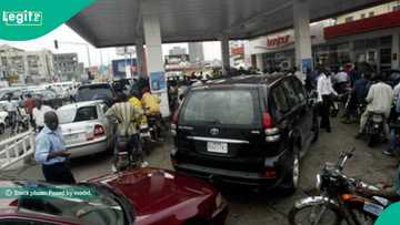 "She's my ex": Drama as fuel attendant refuses to sell for bus driver at filling station