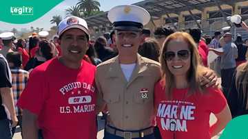 American soldier cries out after his father was arrested and deported by immigration agents