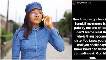 Don't blame me if this whole thing becomes dirty - BBNaija's Alex says as she drops strong note of warning to debtor