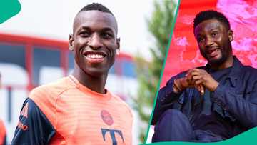 Mikel Obi reacts after Nicolas Jackson leaves Chelsea to join Bayern Munich