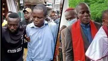 Alleged 'fake bishop' who attended Shettima's unveiling beaten to a pulp by angry mob in Abuja