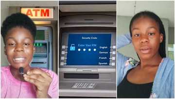 "Please enter your secret number": Nigerian lady speaks like voice inside ATM with perfect tone in video