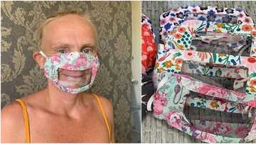 This deaf mother is cashing out by making face masks with plastic window over the mouth to allow lip reading (photos)