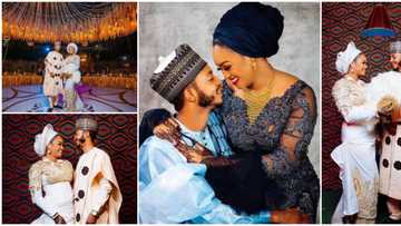 Cute photos as Jigawa state governor's son marries pretty lady he met on social media, Nigerians react