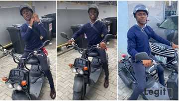 No more waking up by 4am: Tired of Lagos traffic, Nigerian man buys himself bike, cruises to work