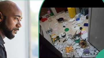 Nigerian man cries out over state of his house he left his 1-month-old girlfriend in, shares photo
