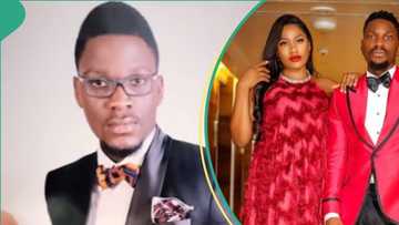 "E be like pastors wey dey pray for bus park": Tobi Bakre's wife queries his looks in old picture