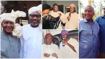 No be today: 6 times Dangote, Otedola gave billionaire goal in epic throwback pictures