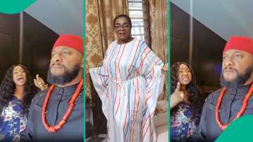 Rita Edochie reacts to video of Judy Austin praising Yul Edochie: “Shouting like a psycho patient”