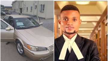 I bought it with my money: Nigerian man celebrates buying his first car, shares cool photos of whip online