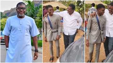 Always surprise them: Adorable moment Kanayo O. Kanayo stormed lookalike son's university without telling him