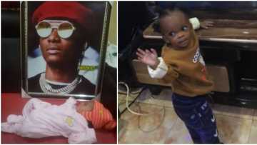 Pikin wey go later support Davido: Nigerians react as man reveals he dedicated son to Wizkid