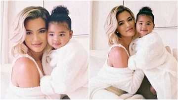 Khloe Kardashian and her adorable daughter pose in sweet photos