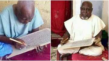 Allahu Akbar: Dattijon da ya rubuce Al-Qur'ani da hannu ya riga mu gidan gaskiya a watan Azumi (Hotuna)