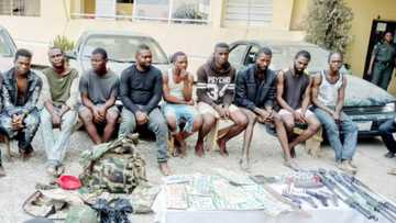 An kama sojan da aka kora daga aiki a cikin gungun ‘yan fashi, hoto