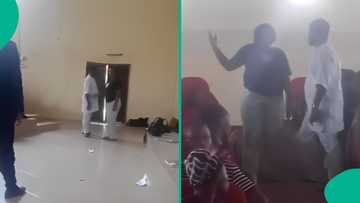Video: Niger Delta University female student, lecturer clash in exam hall over alleged cheating