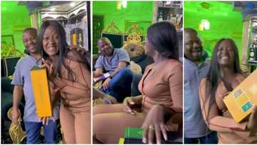 Outrage as Luchy Donalds receives gifts from actor Apamanolly during condolence visit while mourning son