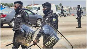 BREAKING: Tension as #EndSARS Memorial Protest gets rowdy, police fire teargas to disperse protesters