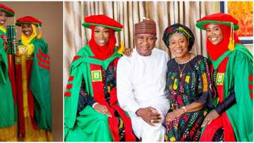 Cute family photos as Nigerian sisters bag PhD degrees on the same day, social media reacts