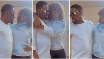 Zubby Michael and Chizzy Alichi end beef, hugs passionately weeks after fighting dirty over king of boys movie