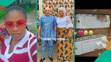 Heartbroken Nigerian lady mourns her mother and father who passed at the same time
