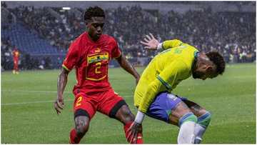 Former England youth international Tariq Lamptey reacts to Ghana debut against Brazil
