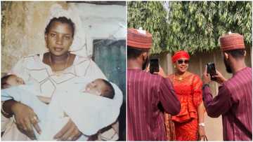 Adorable photo of Nigerian twins with their mother many years after they were born goes viral