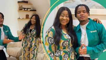 Video of singer Crayon dancing with veteran actress Ngozi Ezeonu raises questions: “Is she his mum?”