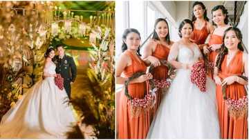 Filipina Woman Walks Down the Aisle with Bouquet of Flowers, Gives Guests as Gifts: "It's Economical"