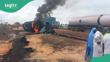 Tension as explosion rocks Otedola Bridge in Lagos, photos, details emerge