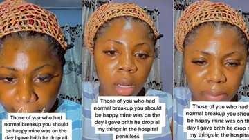New mother in tears as boyfriend breaks up with her at hospital after birthing their child, video trends