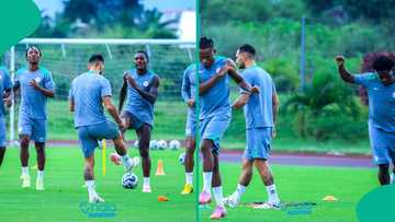 "Why are they training in hotel parking lot?": Nigeria fans raise concern ahead of SA clash, video