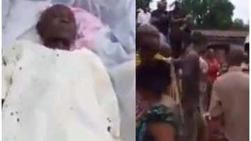 Bidiyon mutumin da aka hako yana numfashi bayan shekara daya da birne shi