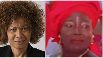 Woman's unique makeup at owambe party leaves internet users amused